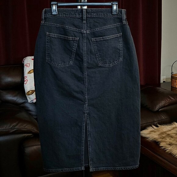 DENIM LONG SKIRT - Picture 2 of 3